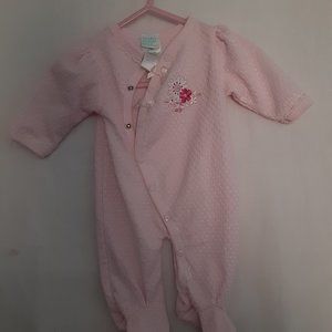 simply basic 0 month pink onsie
